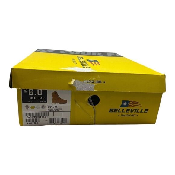 Belleville Squall BV555INSCT 400g Insulate Composite Toe Tactical Boot Coyote 6R - Picture 8 of 10